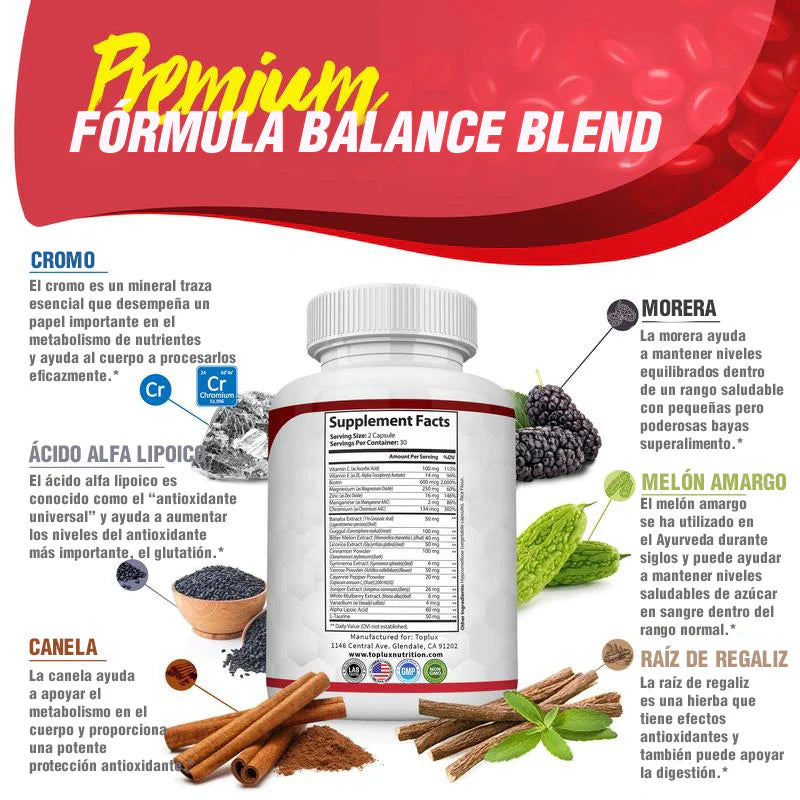 Suplemento Blood Sugar Complex